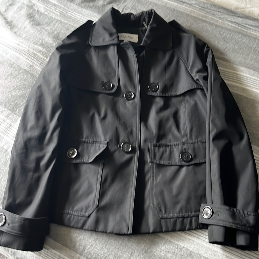 Calvin Klein black fleece lined jacket